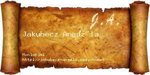 Jakubecz Angéla névjegykártya